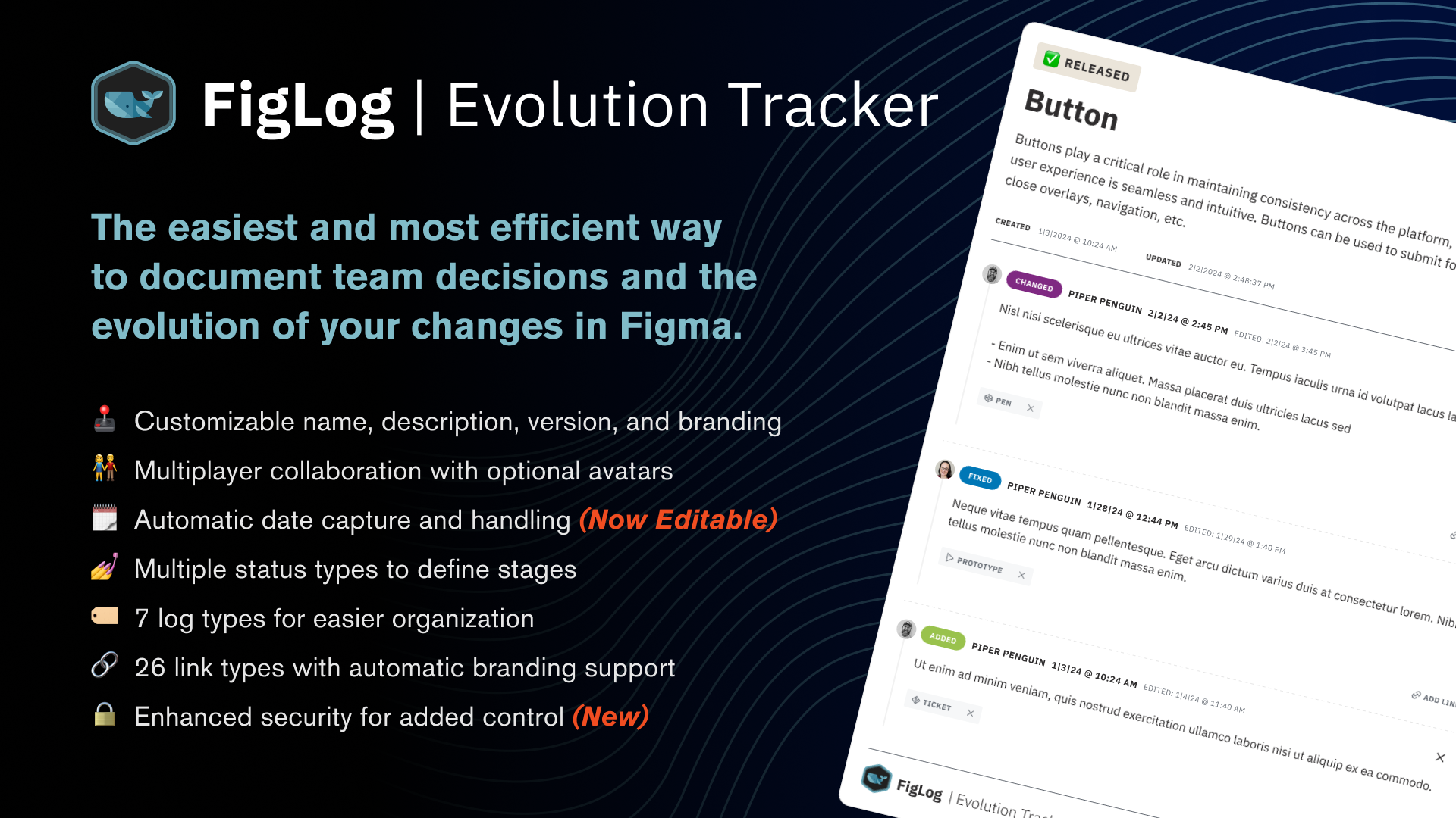 FigLog Evolution Tracker Widget for Figma by Nearform_Commerce - We build beautifully designed, solidly engineered, performant digital experiences for humans, just like you.