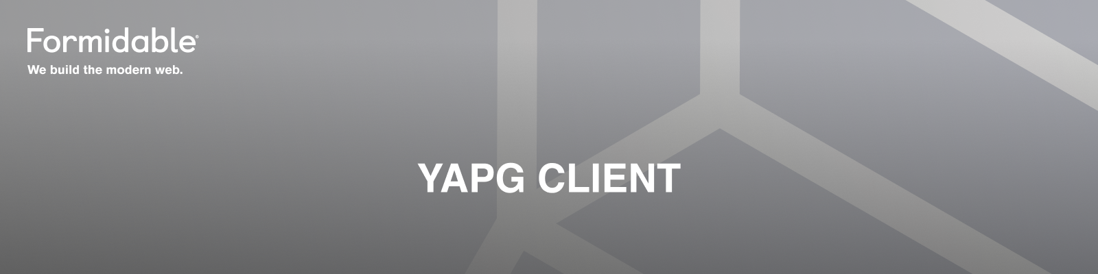 yapg-client — Formidable, We build the modern web