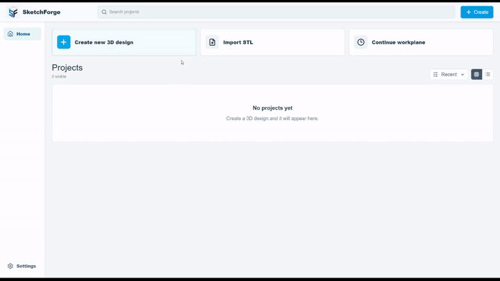 SketchForge editor demo preview