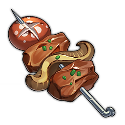 Stone-Roasted Meat Skewer