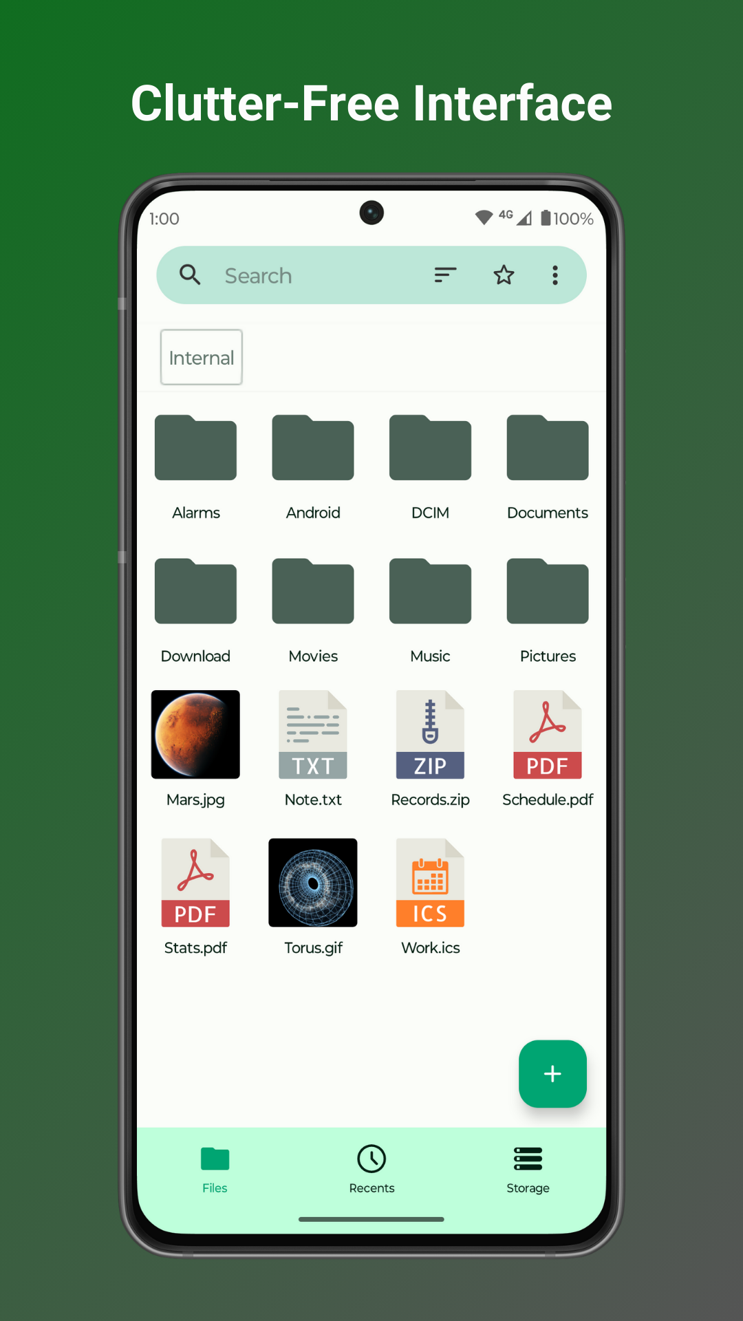 Screenshot 2 of Fossify File Manager — opens full size