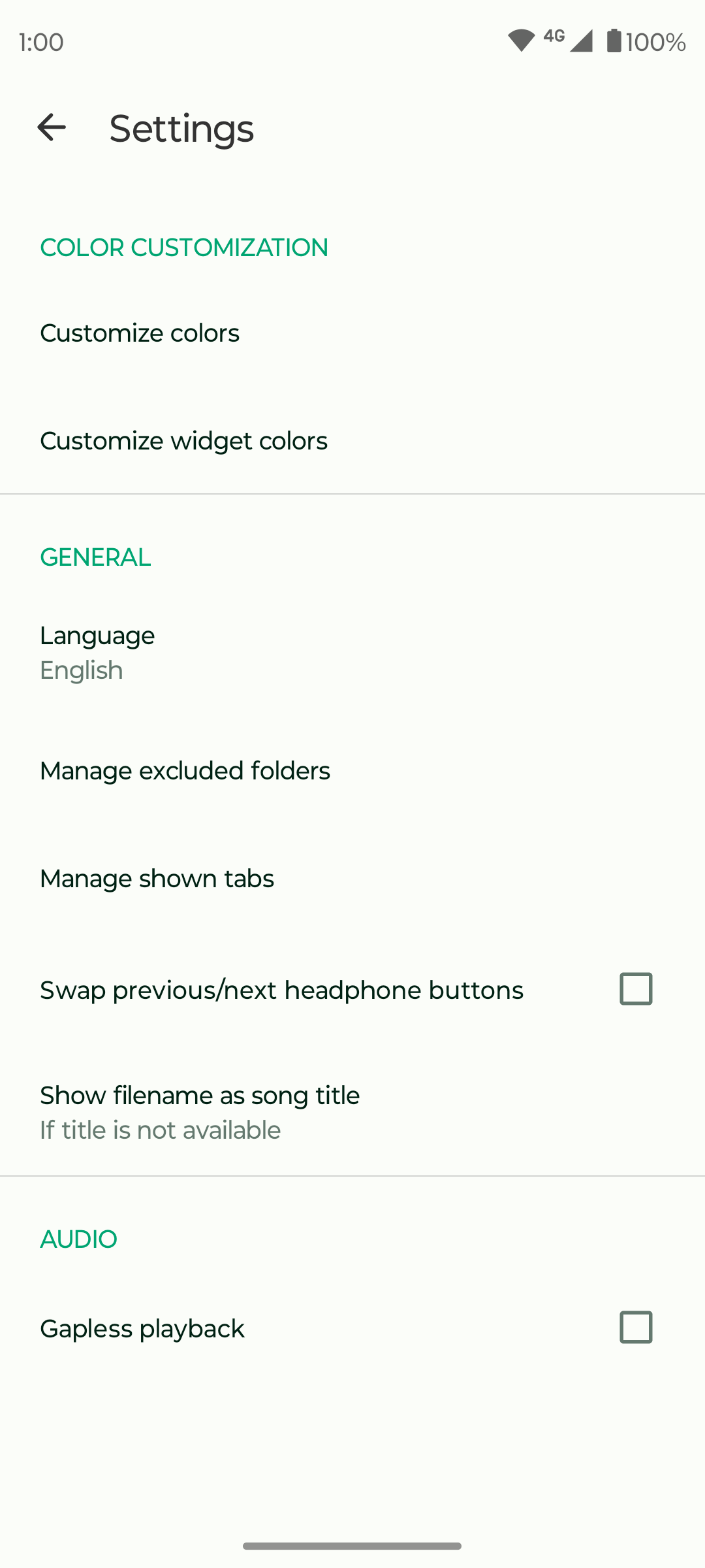 Screenshot 4 of Fossify Music Player — opens full size