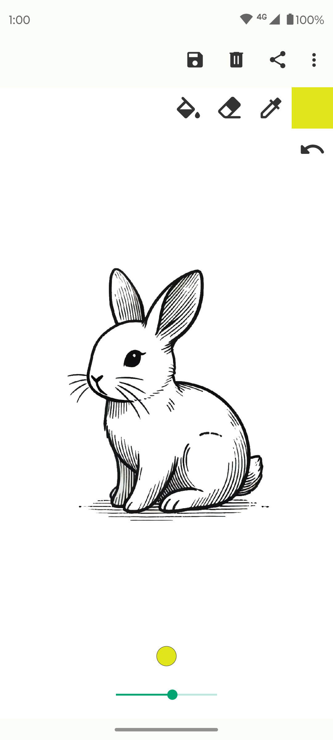 Screenshot 1 of Fossify Paint — opens full size