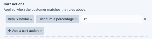 Set up the cart actions for this group