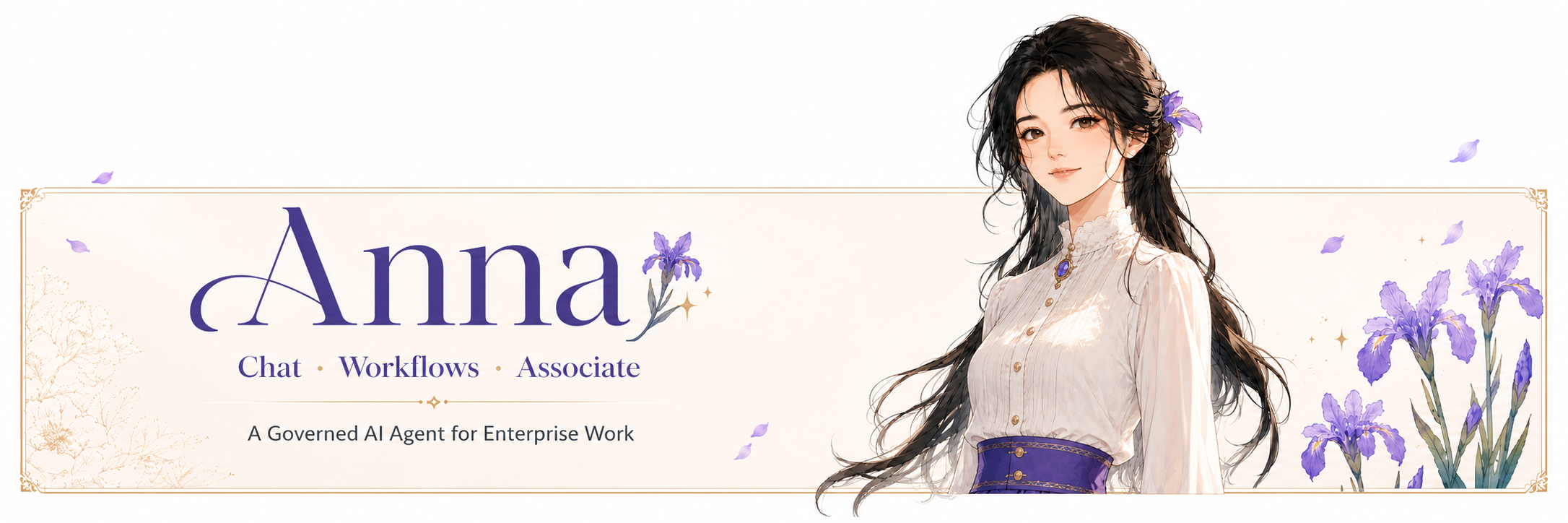 Anna. Chat, Workflows, Associate. A Governed AI Agent for Enterprise Work.