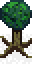 Pixel art basic tree top down