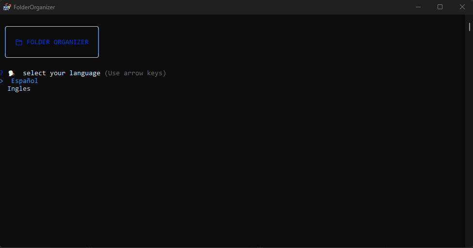 FolderOrganizer console