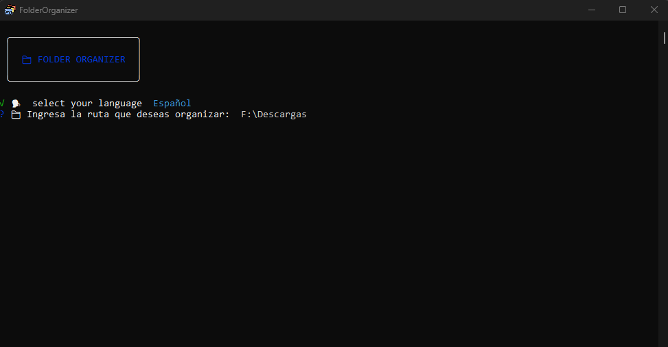 Language selection