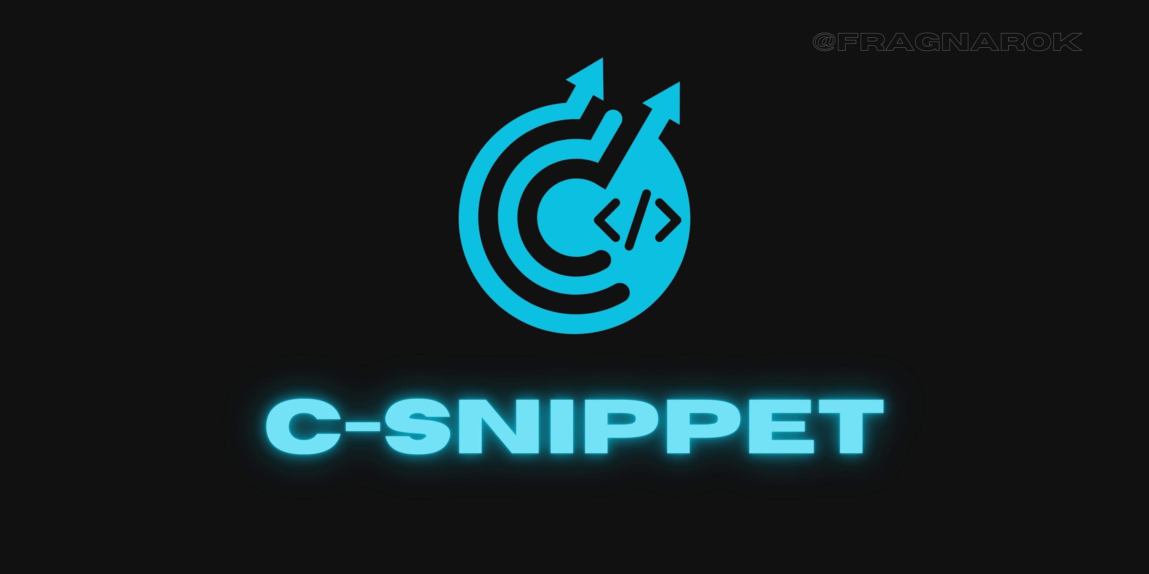 C-Snippet Screenshot