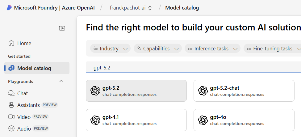 Select GPT-5.2