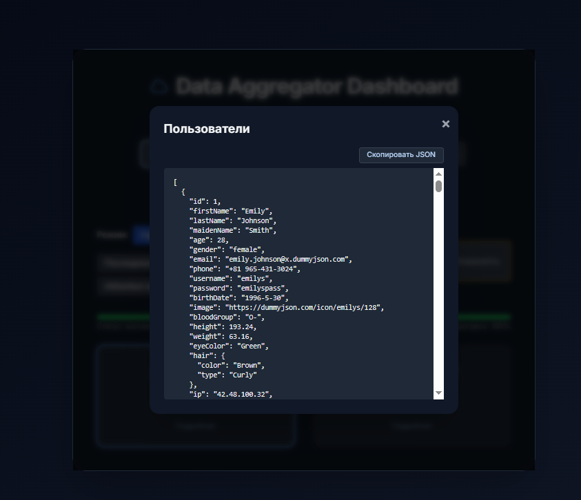 Модальное окно