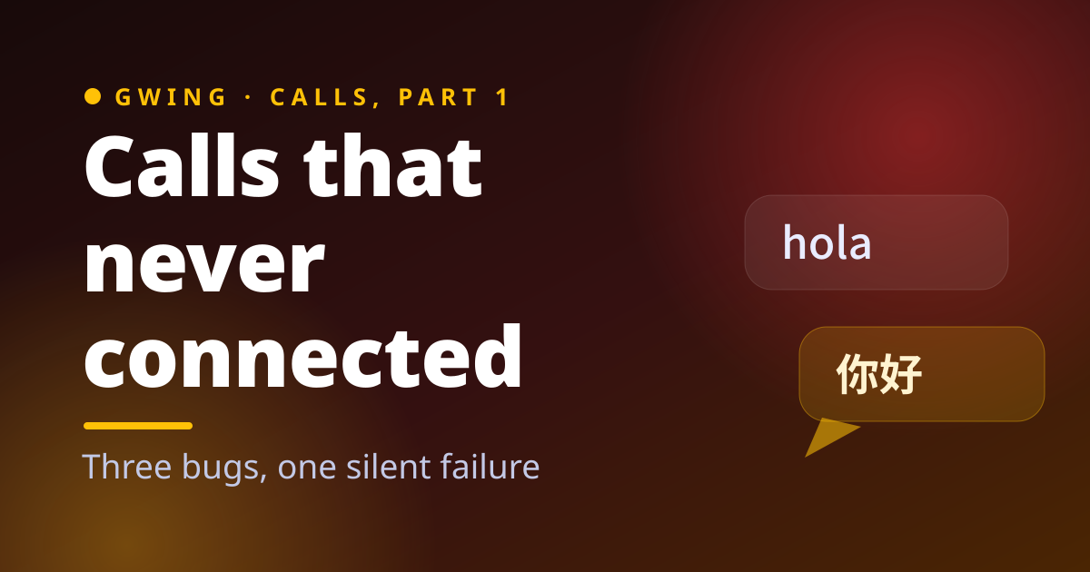 Flutter WebRTC calls that never connected: three bugs, three fixes