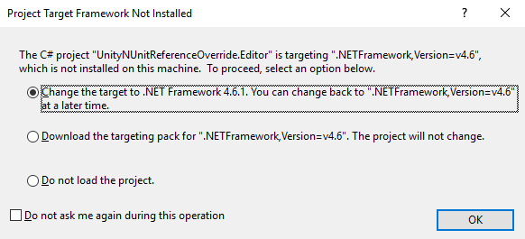 .Net target not found