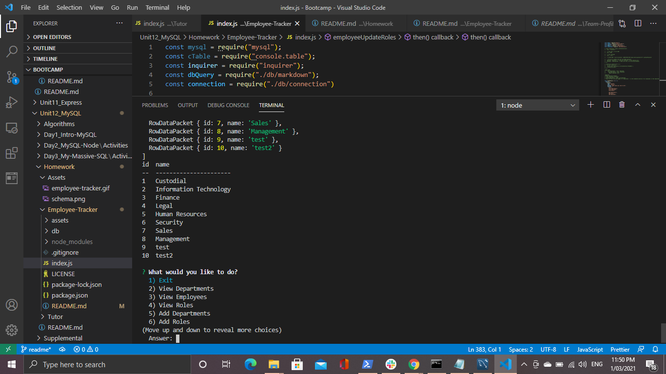 GitHub - FraserClarke/Employee-Tracker: An application to architect and ...