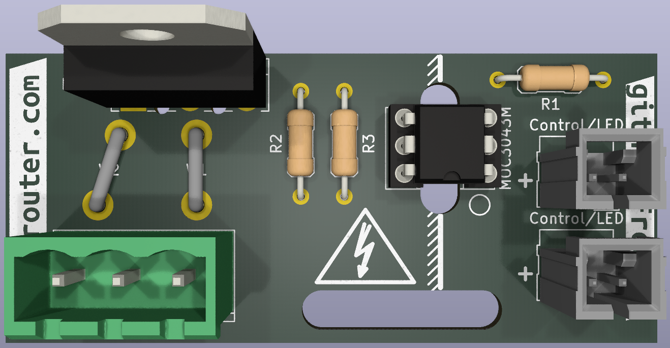 Output stage for Mk2PVRouter, from the project README