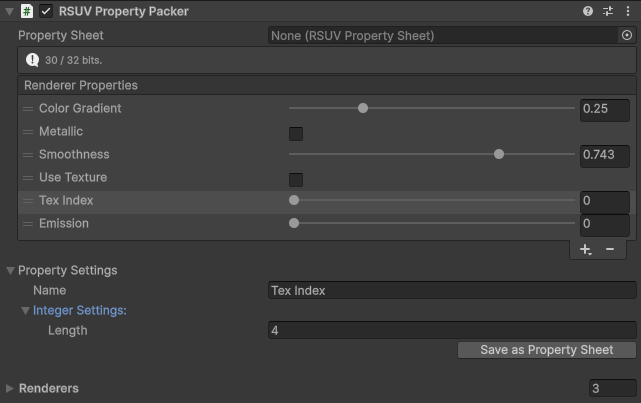 Adding properties to a Property Packer.