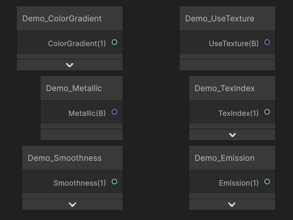 Split Nodes in Shader Graph.