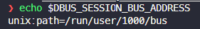 DBUS_SESSION_BUS_ADDRESS变量