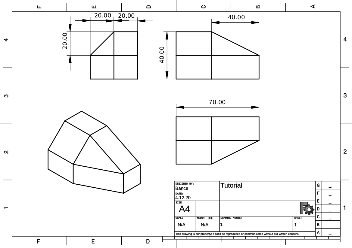 centre\|The TechDraw view