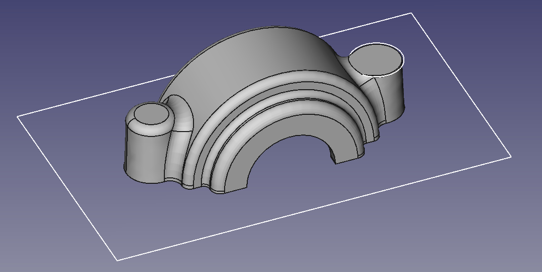 Machining the top and bottom of the holder