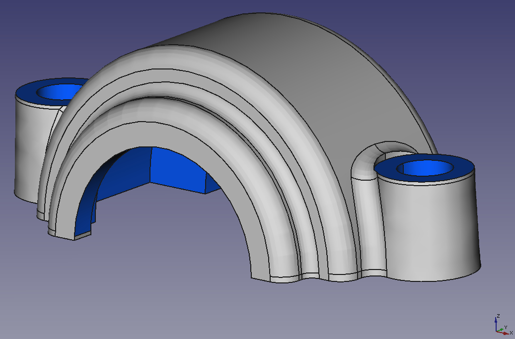 Bearing Holder Tutorial - Finished bearing holder (top)\|thumb\|right\|400px