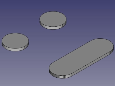 Example of a hull operation performed on two cylinders