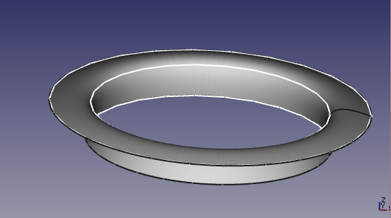 In Loft, the profiles can be coplanar. In this example, two of three profiles are coplanar.