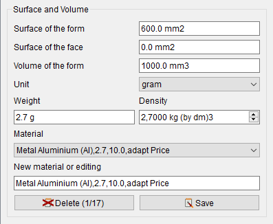 FCInfo Surface and Volume