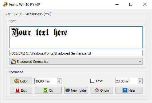 Macro Fonts Win10 PYMP