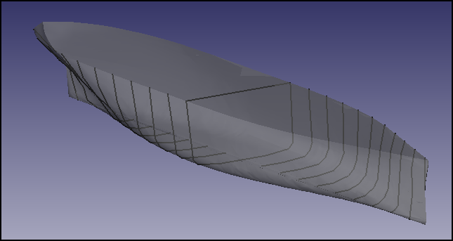 Outline draw transversal sections preview.