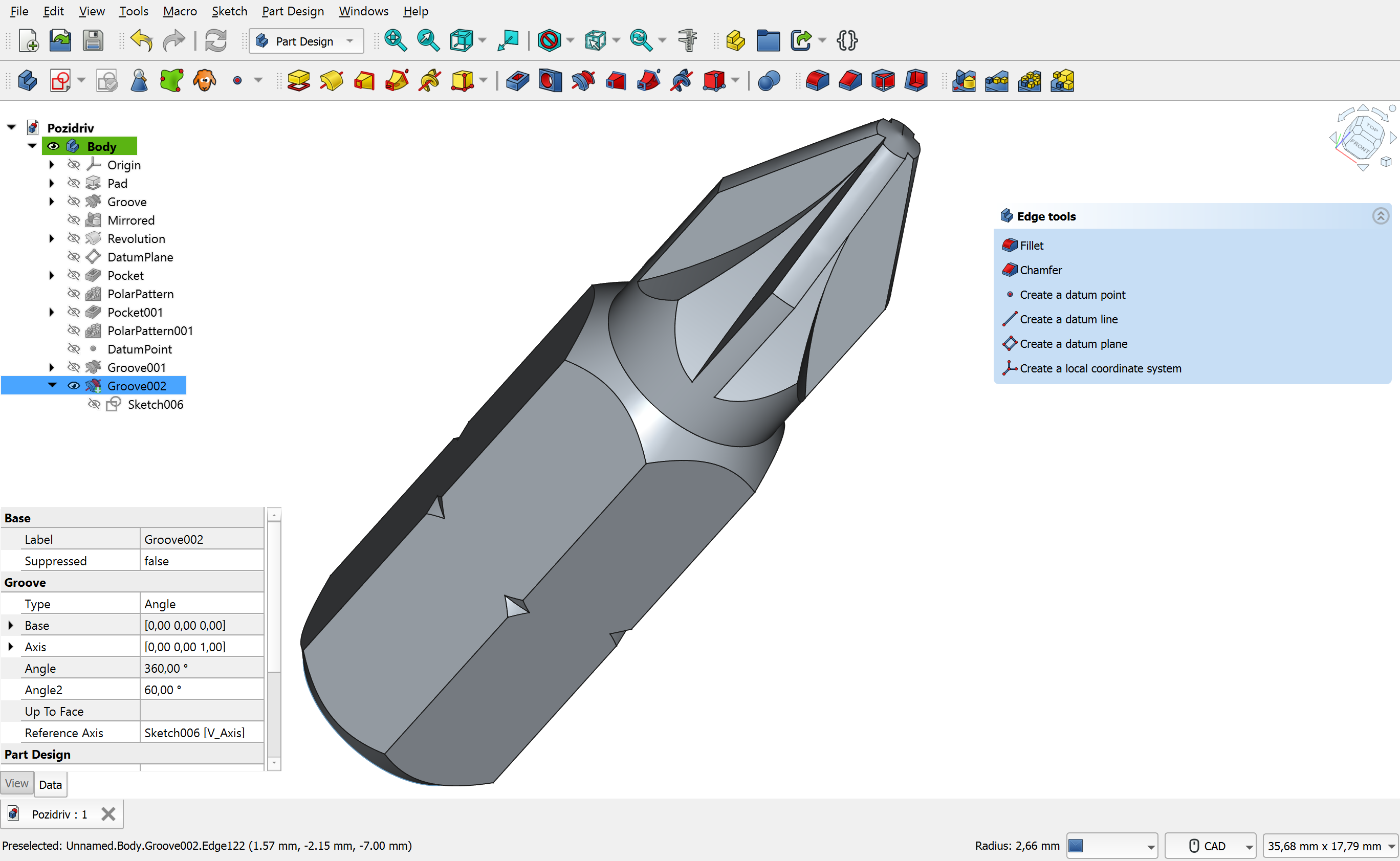 FreeCAD — скриншот 1