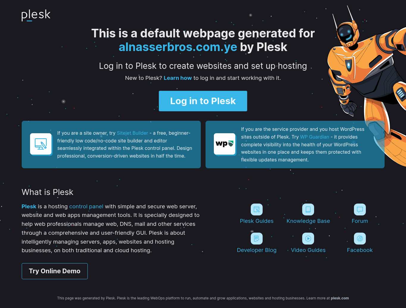 Cropped preview of the latest successful full-page screenshot for alnasserbros.com.ye