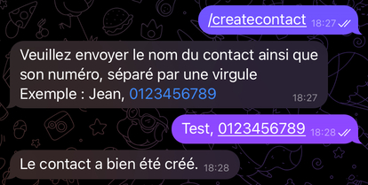 Ajouter un contact