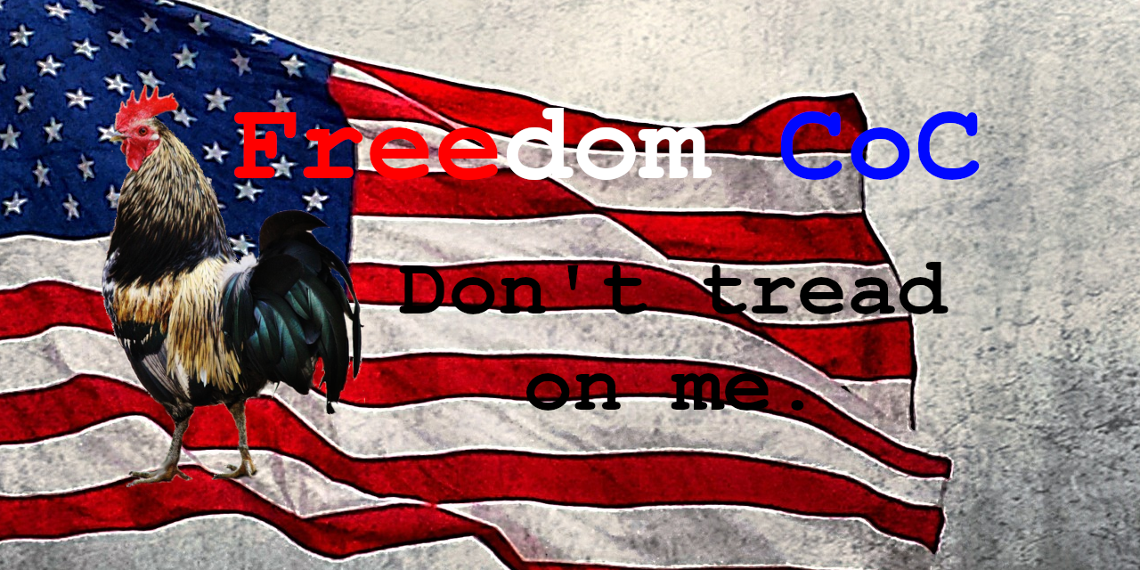 Freedom Government mascot, the Freedom Cock