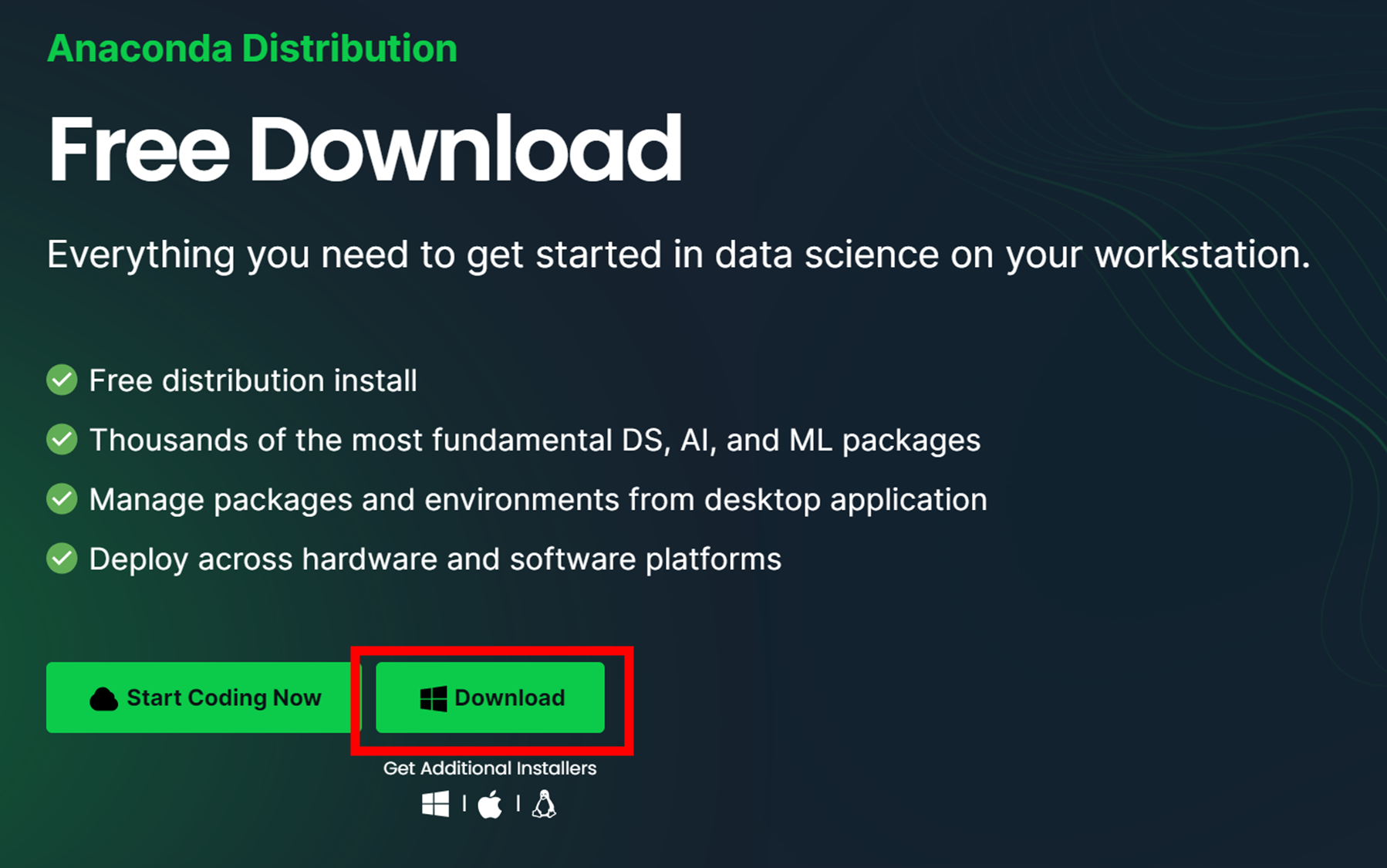 Anaconda Website