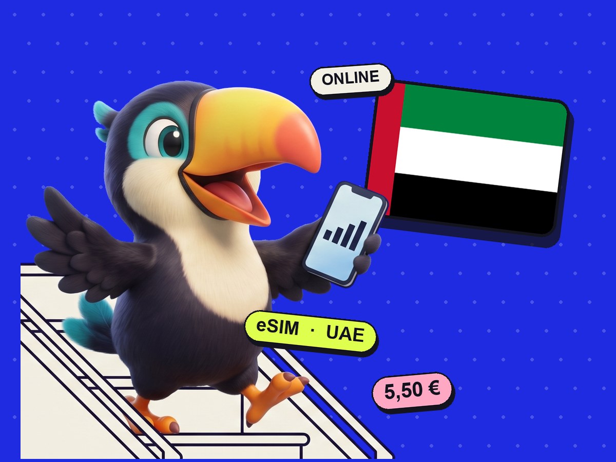 Touki, la mascotte Toukan, connecté à Dubaï