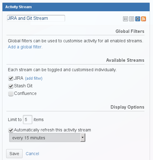 JIRA configuration