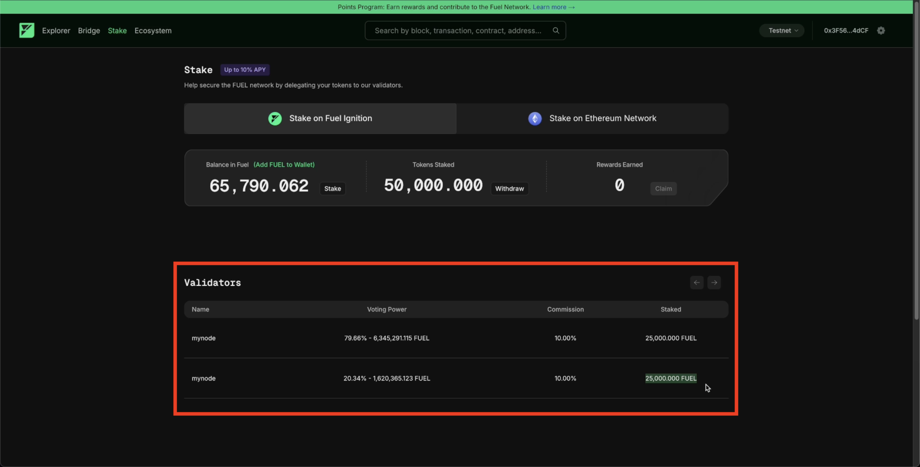 Validator Distribution