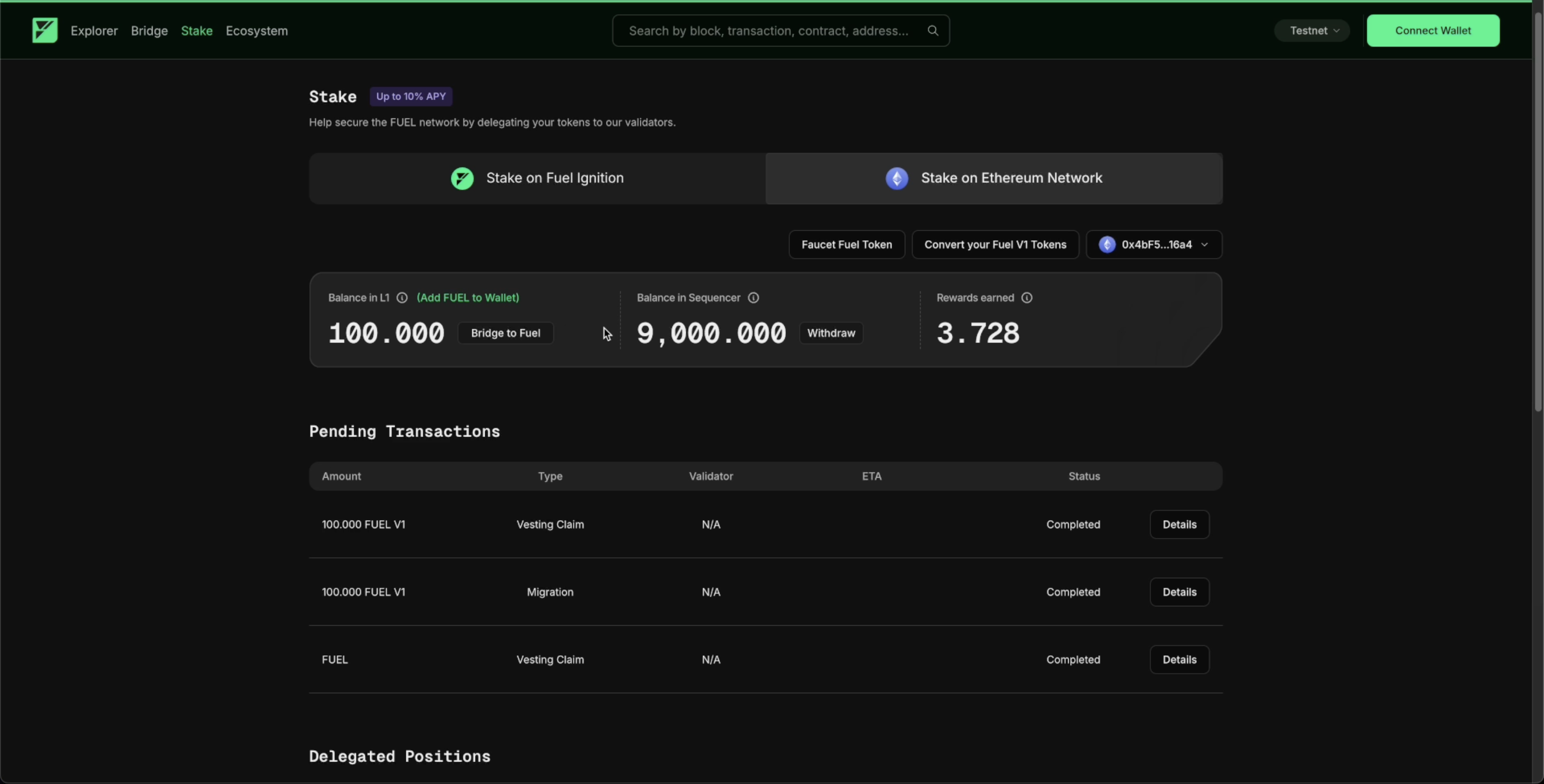 Token Balances