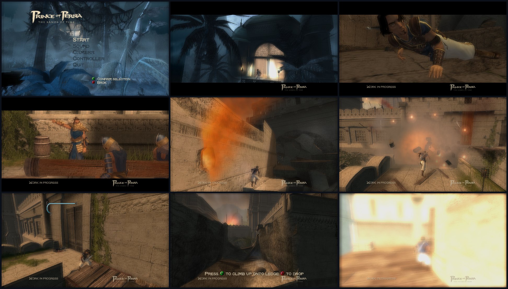 Prince of Persia: The Sands of Time (E3 2003 Xbox demo) artwork