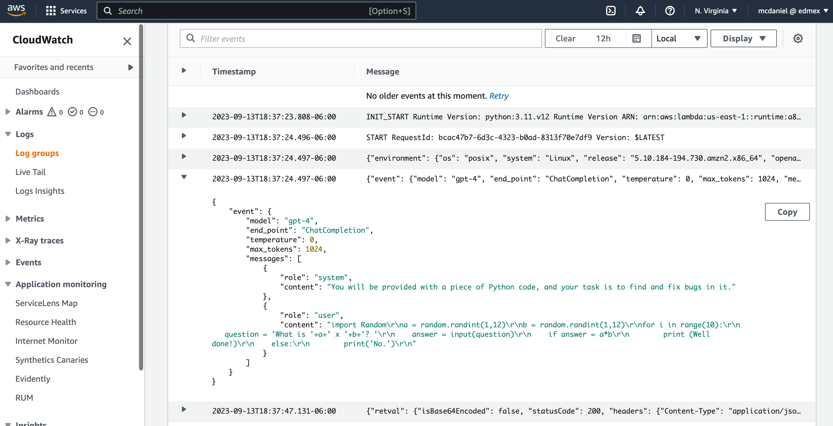 CloudWatch Logs