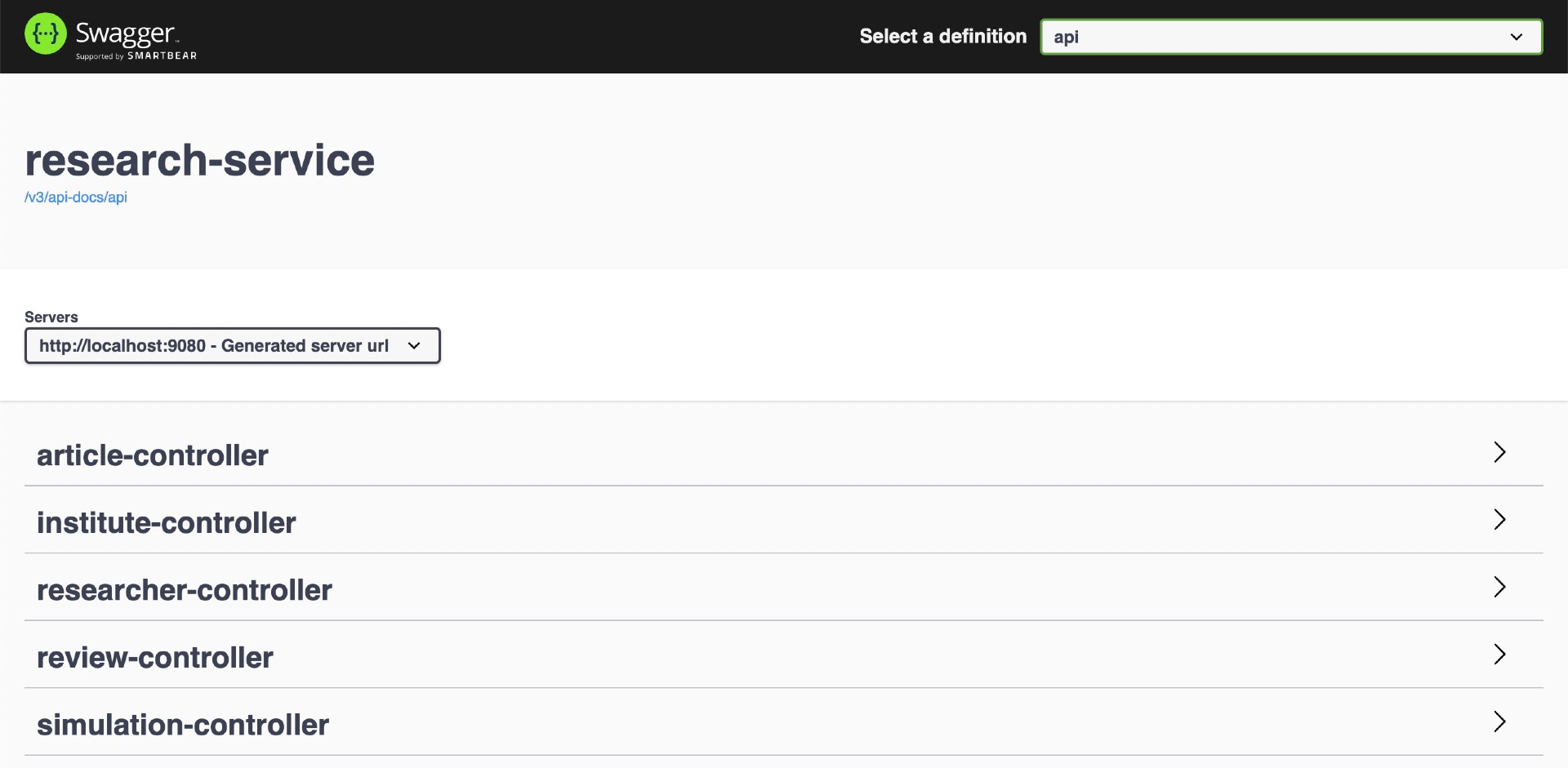 research-service-swagger
