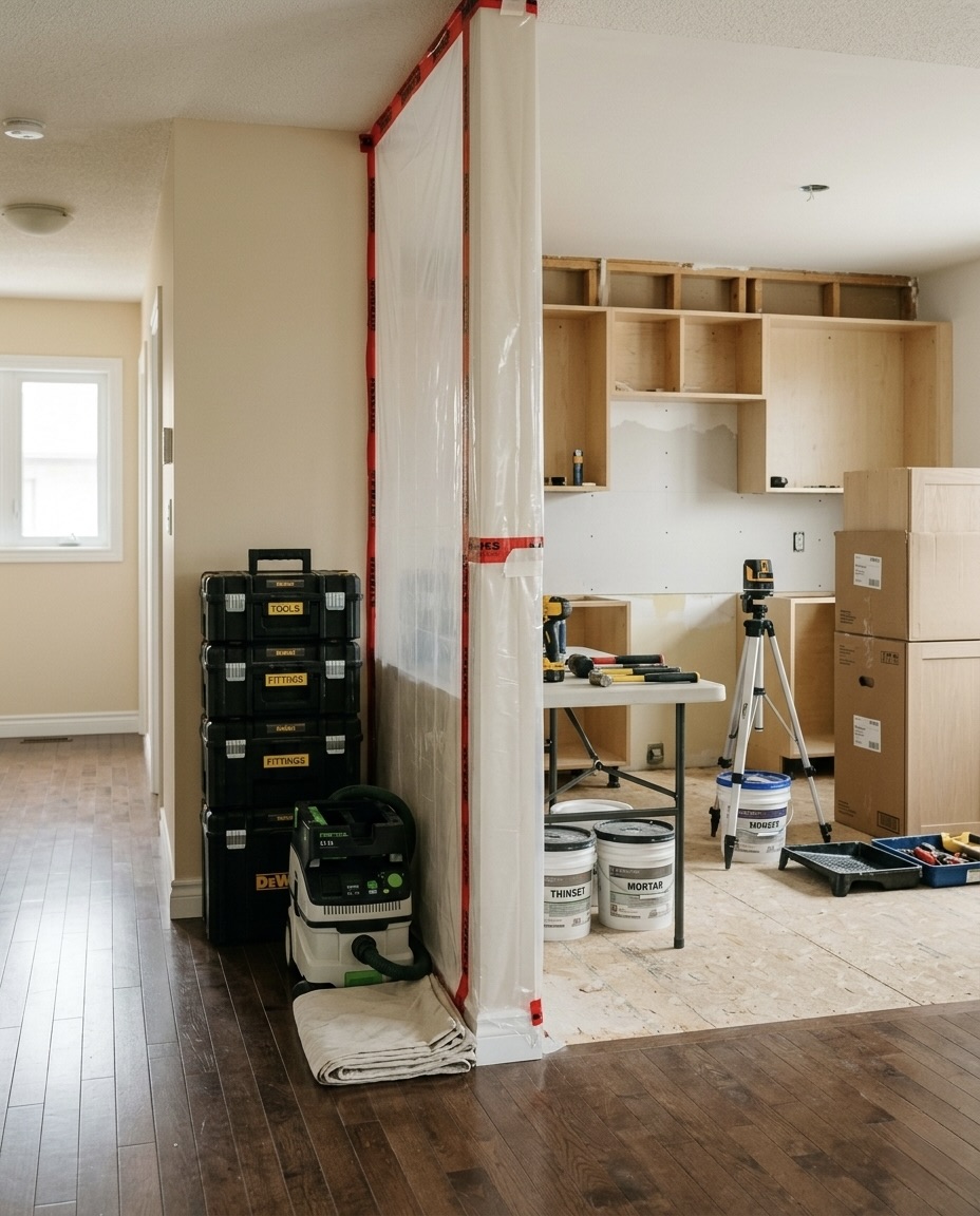 Clean BZM Enterprise renovation job site