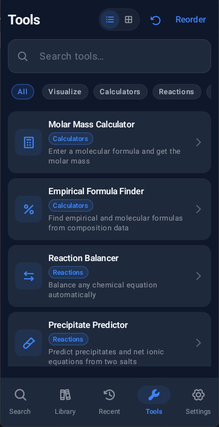 Screenshot 3 of ChemSearch — opens full size
