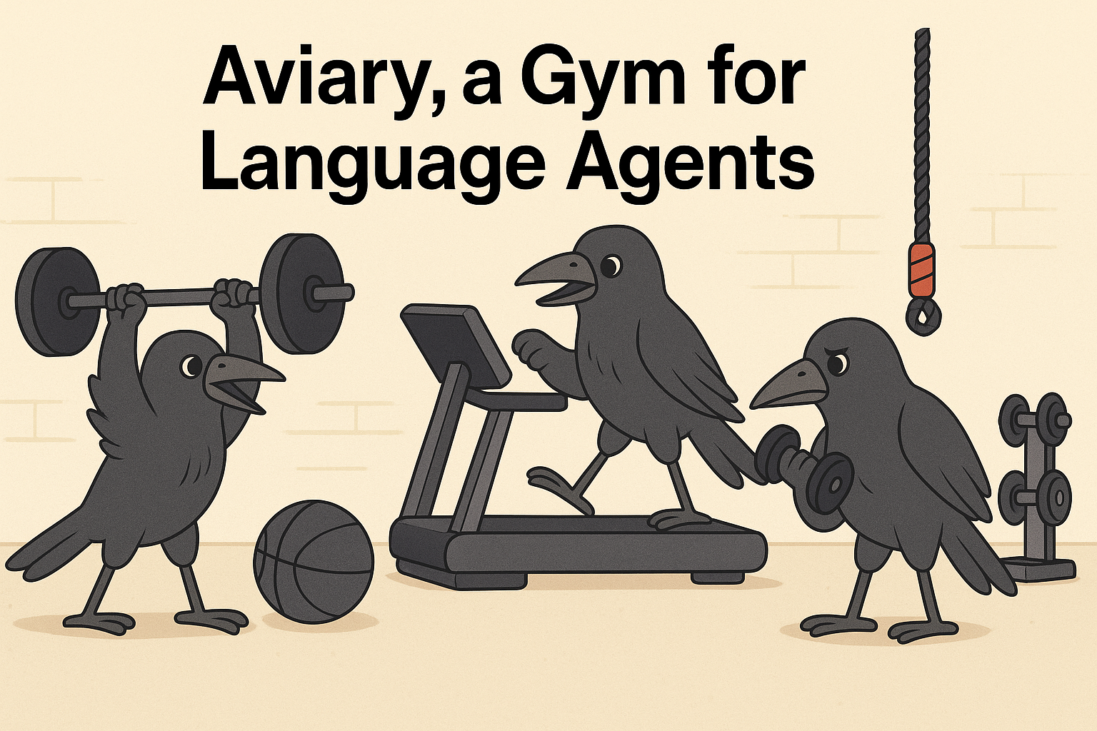 Crows in a gym