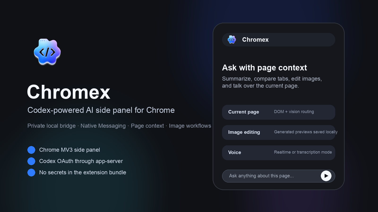 Chromex adds live Chrome audio translation with GPT-Realtime-2