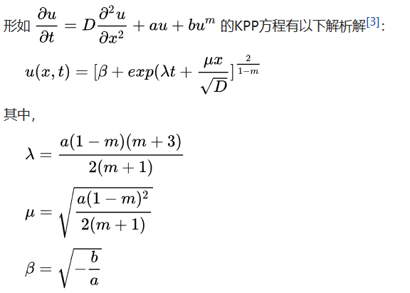 Fisher-kpp Equation