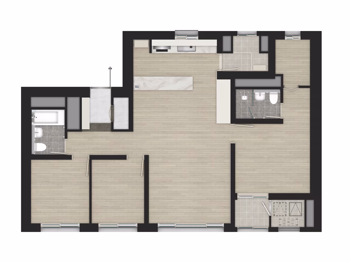 84A 타입 평면도