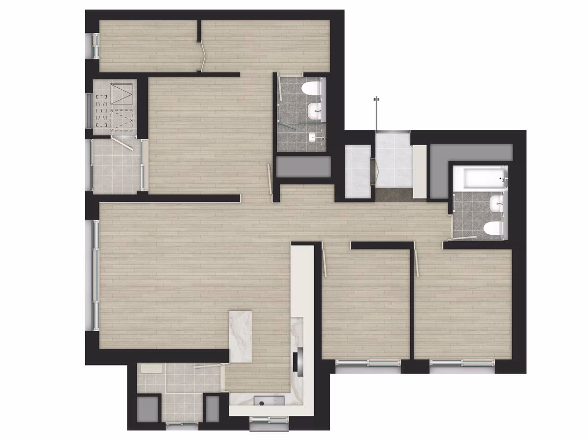 84B 타입 평면도