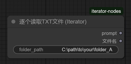 text_file_iterator node